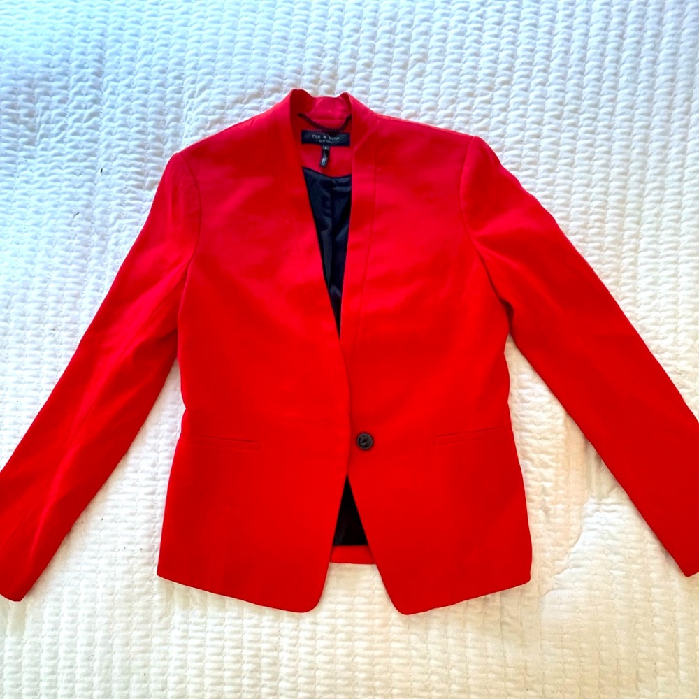 Rag and Bone, Blazer, Red, Sz 6